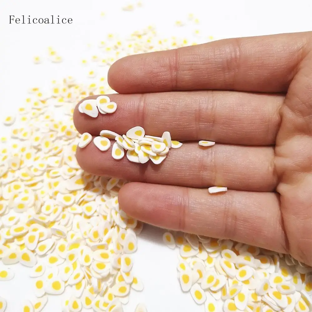 20 г яйцо полимера Горячая мягкая глина посыпка для ногтей искусство ремесло