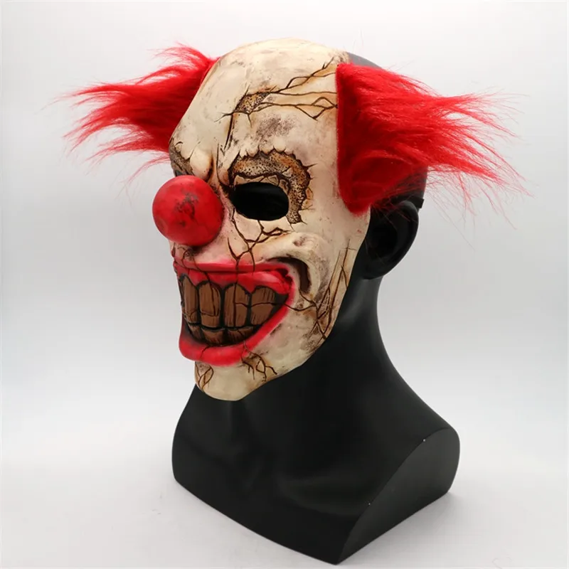 Джокер страшные латексные костюмы для косплея маски волосы клоун это Хэллоуин