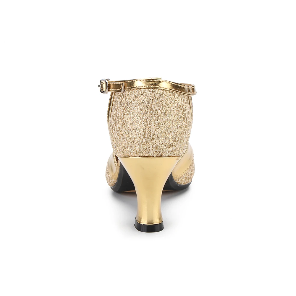 HROYL туфли женские для латиноамериканских танцев женская обувь мягкие с блестками