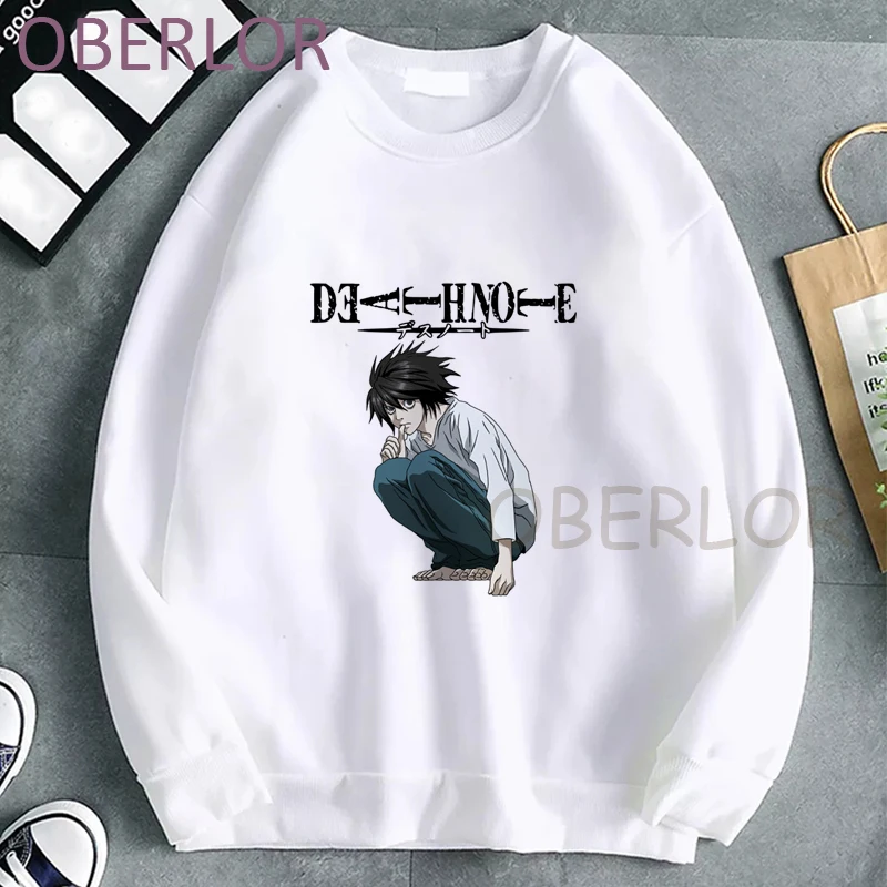 

Death Note Oversized Hoodies Long sleeve autumn tops aesthetic Gothic harajuku anime print streetwear Sweatshirt Women clothing