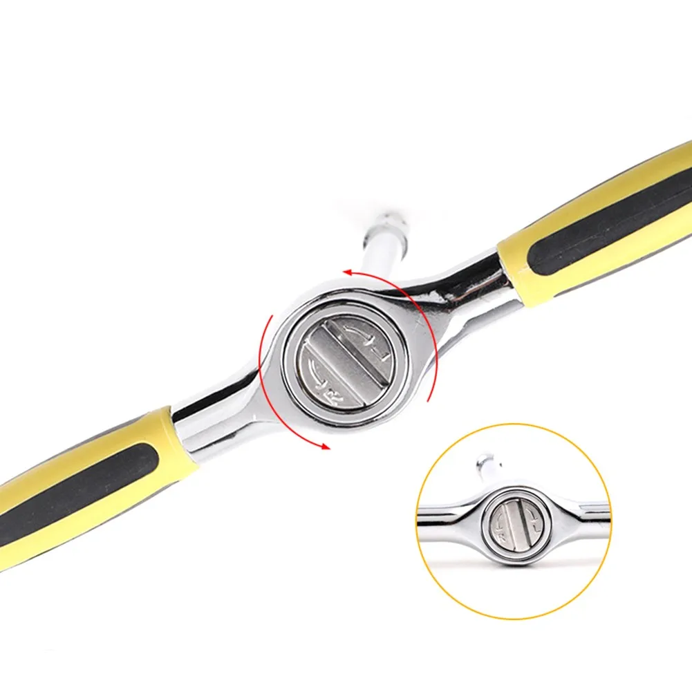 

T-shaped Socket Wrench Type Wrench 12 Fast 45 Teeth Chrome-plated Steel