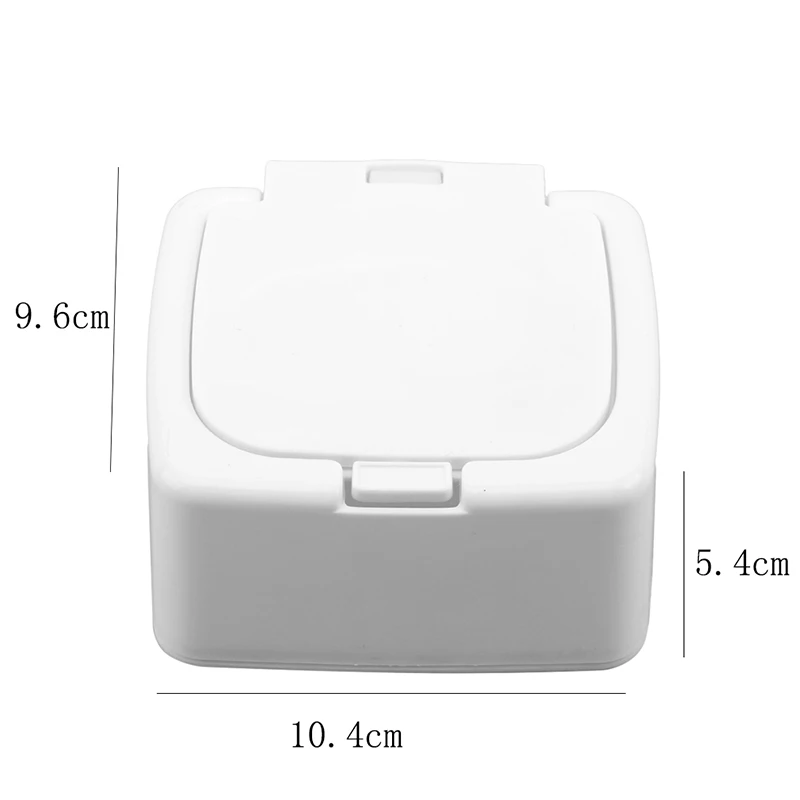 Пластиковый круглый органайзер для макияжа с крышкой хлопковые подушечки