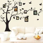 Черные 3D самодельные фото дерево ПВХ наклейки на стенуклейкие семейные наклейки на стену роспись искусство домашний Декор Бесплатная доставка