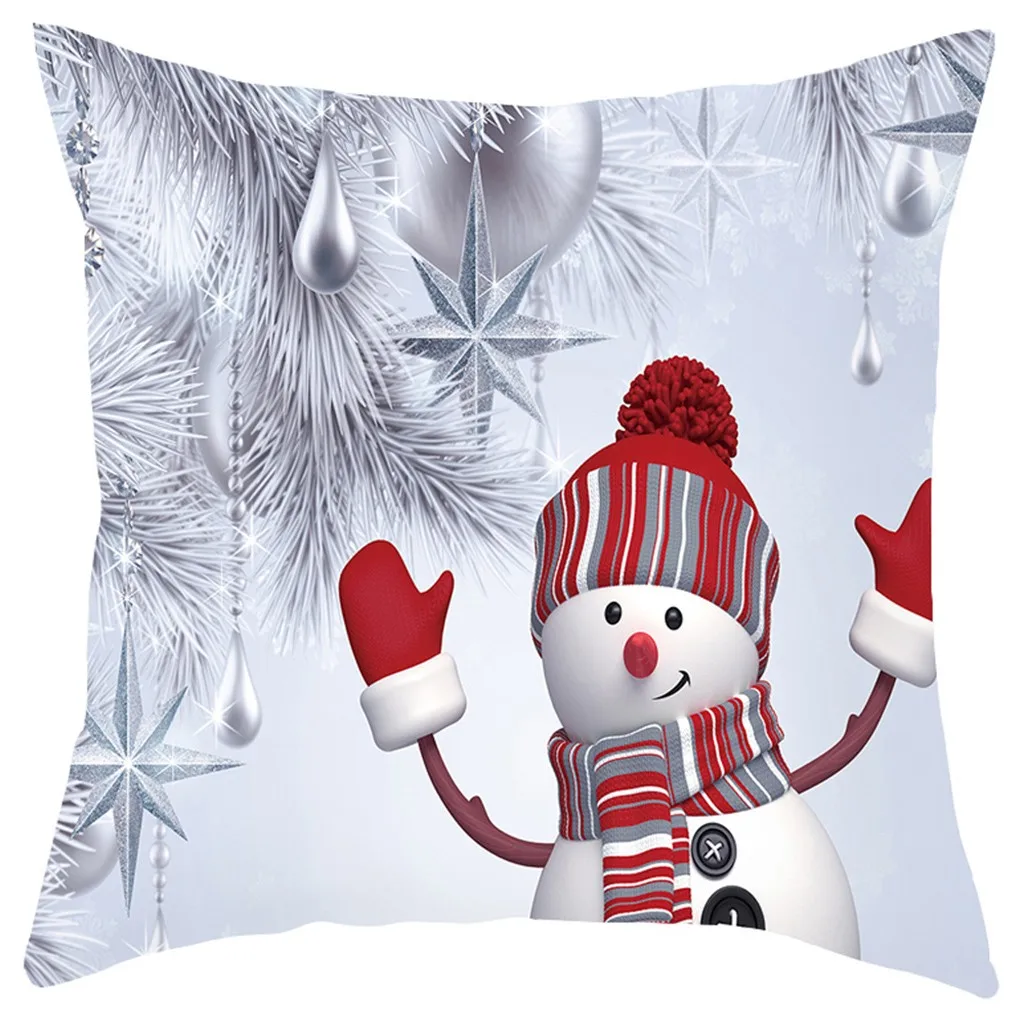 G Рождественская наволочка с 3D изображением снеговика для дома, Новое поступление, Рождественская наволочка с Санта-Клаусом, Наволочка на год - Цвет: G