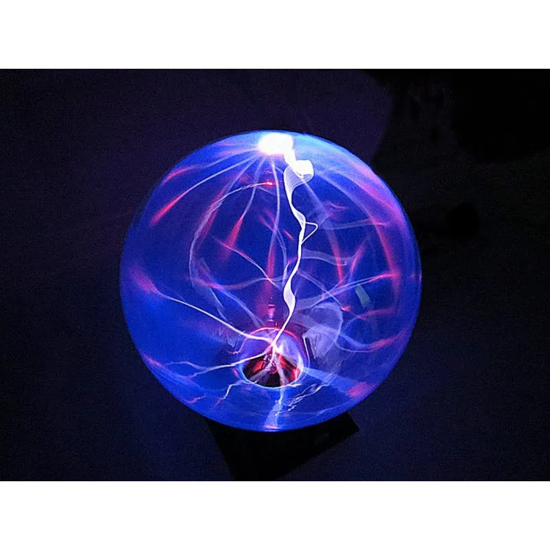 Плазменный шар Тесла Audio (D 20 см) Blue|Ночники| |