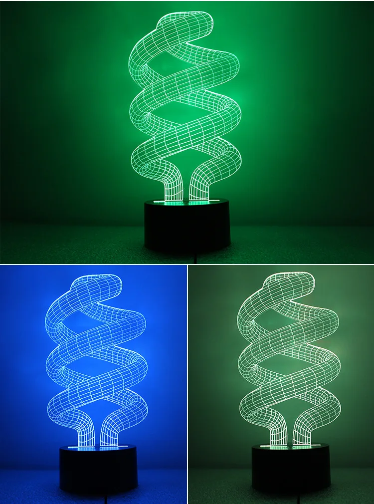 Светильник с питанием от USB настольная Светодиодная лампа Торнадо декоративная