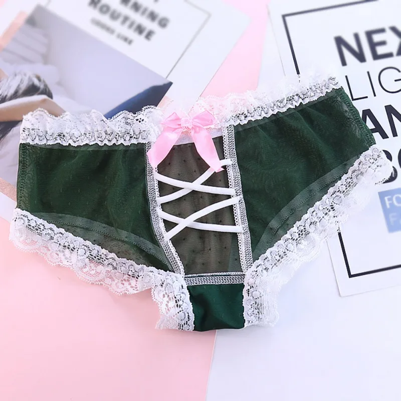 Женские трусики с низкой посадкой кружевные открытые сексуальное нижнее белье