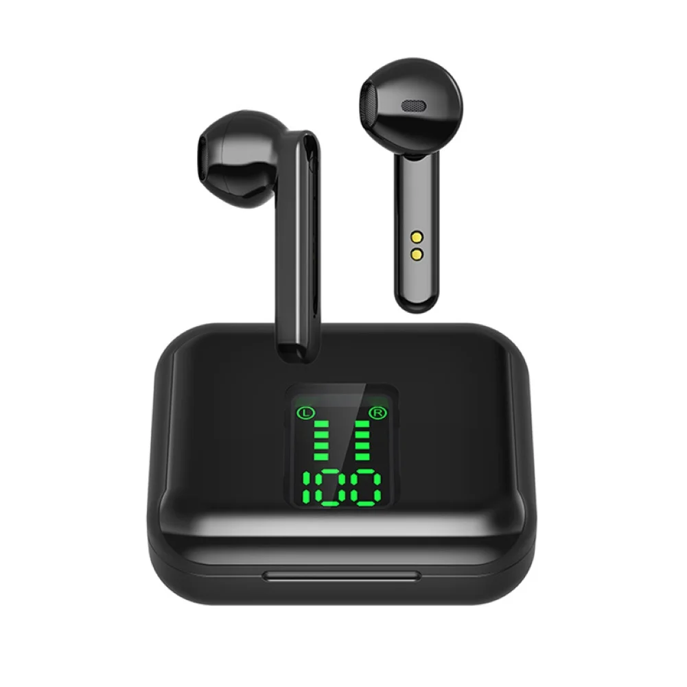 TWS беспроводной Bluetooth 5 0 светодиодный цифровой дисплей наушники стерео музыка