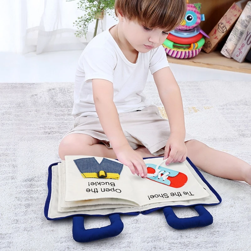 

Nontoxic Baby Soft Activity Cloth Books Early Education Toys Infants Toddler Learning Sensory Story Book