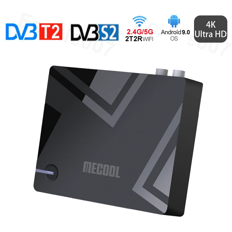 DVB S2 T2 Android 9 0 Смарт ТВ коробка 2 4 г 5G 2T2R Wi Fi Bluetooth Декодер каналов кабельного