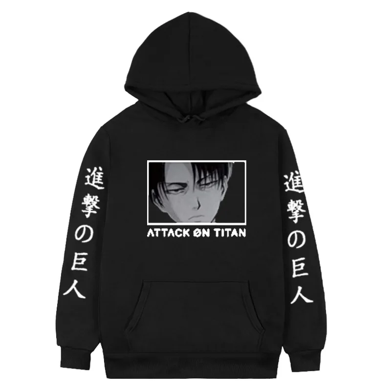 

Harajuku Sweatshirt Attack On Titan Cosplay Print Unisex Hoodies Japan Comics Hiphop Style Good Quality Women/Men Clothes