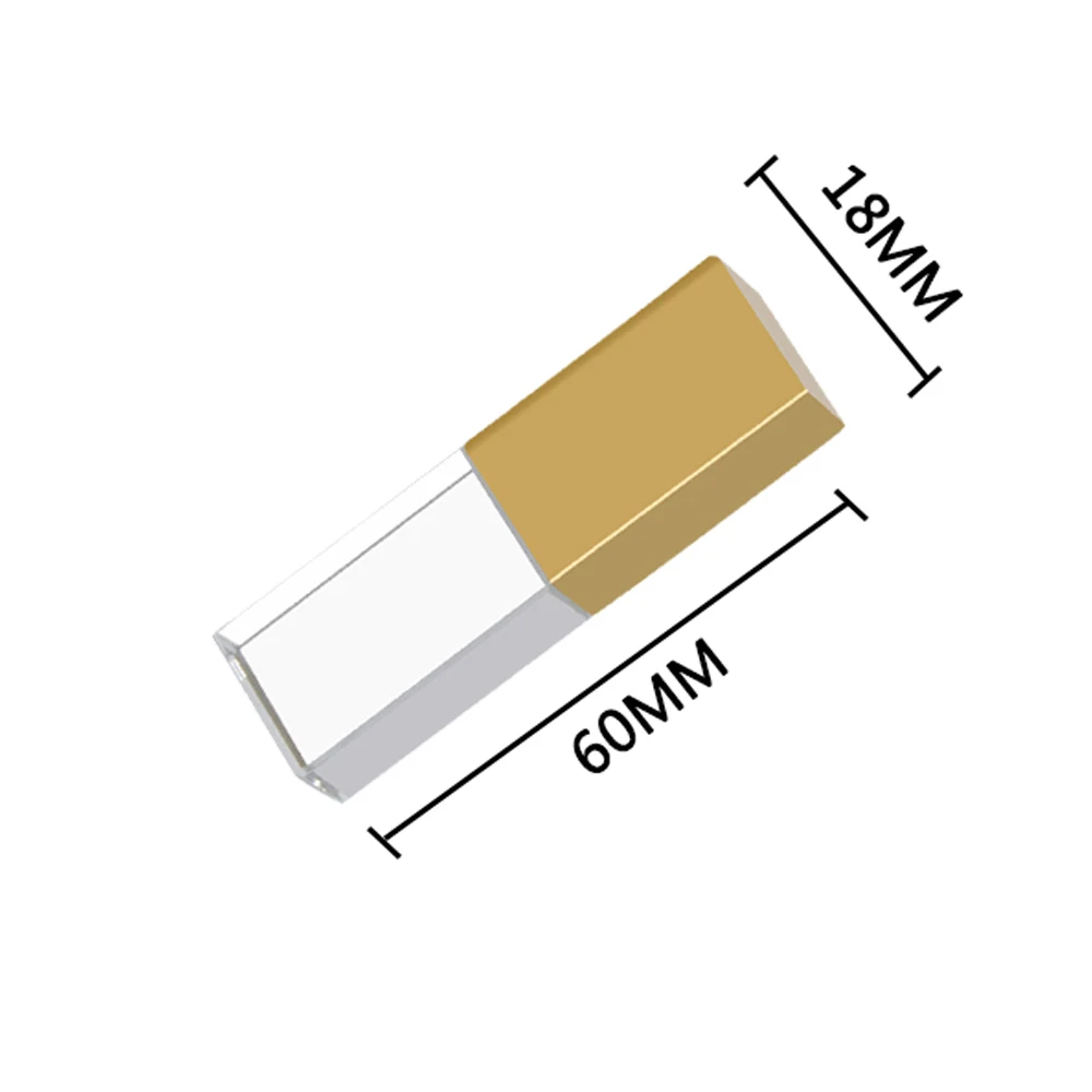 

OVER 10PCS free logo 16GB 32GB 64GB 128GB Fashion New Metal Crystal 2 IN 1 USB 2.0 memory flash stick pen drive With LED Light