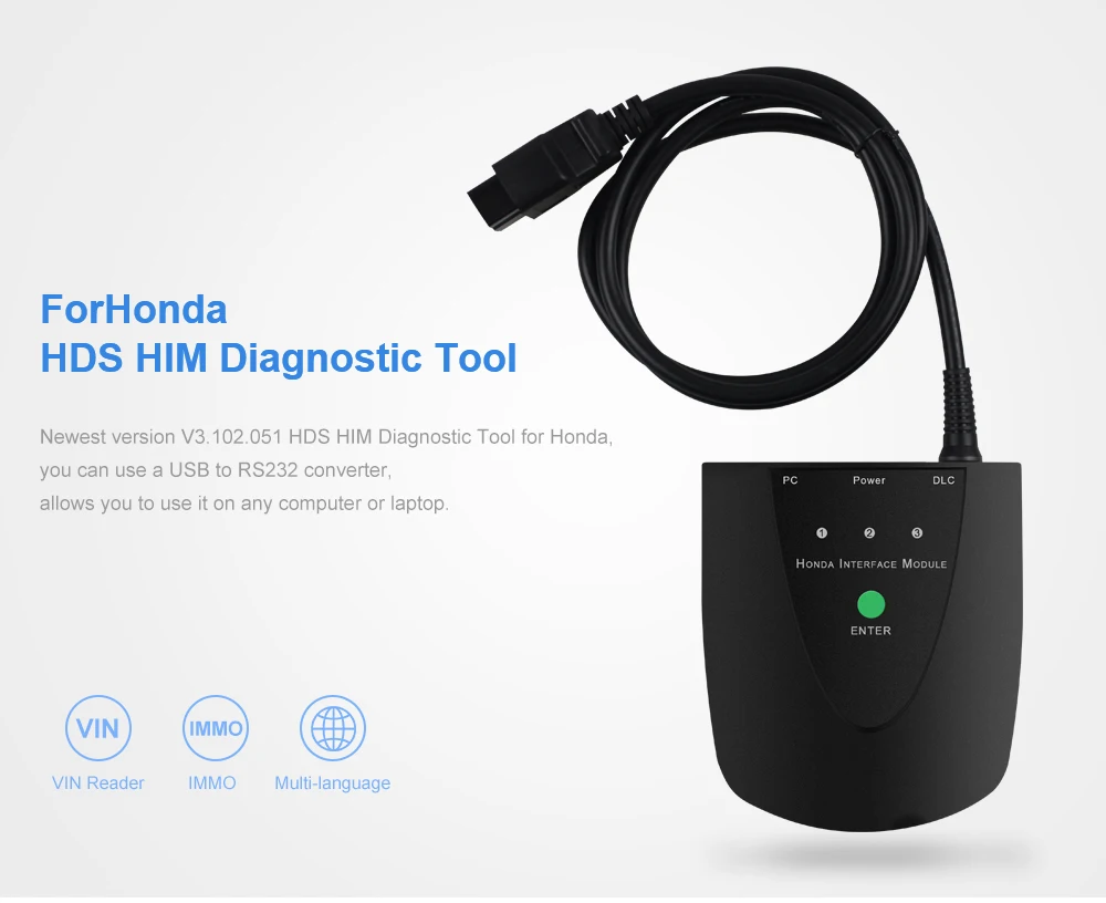 Диагностический инструмент для Honda HDS диагностический инструмент с двойной доской поддерживает CAN автобусную систему