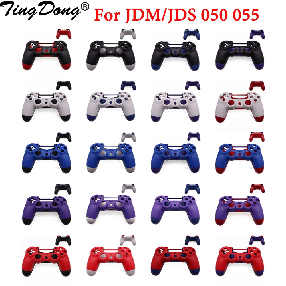 

TingDong Front Back Cover Full Housing Shell Case For PS4 5.0 Controller Replacement Parts Joystick JDS-050 JDS 055 JDM 050