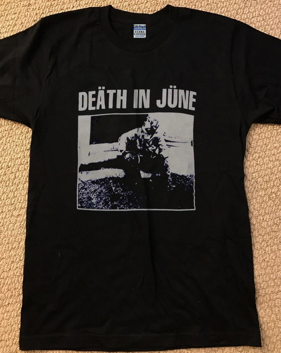 

Death In June Shirt Vintage T Shirt Black Tee Shirt Neofolk Reprint Size S Xxl Mens T Shirt Summer O Neck 100%Cotton Men Short