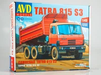 avd models 143 tipper tatra 815 s3 ussr truck unassembly diecast model kit 1432avd for collection gift