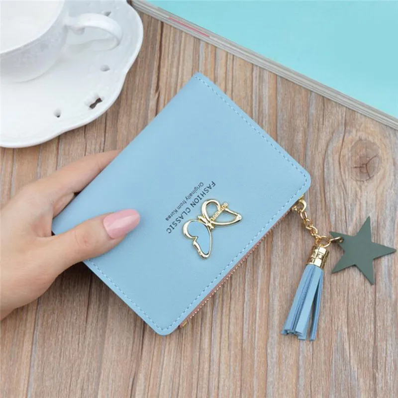 Женские кошельки маленький безопасный кошелек для денег женский короткий на