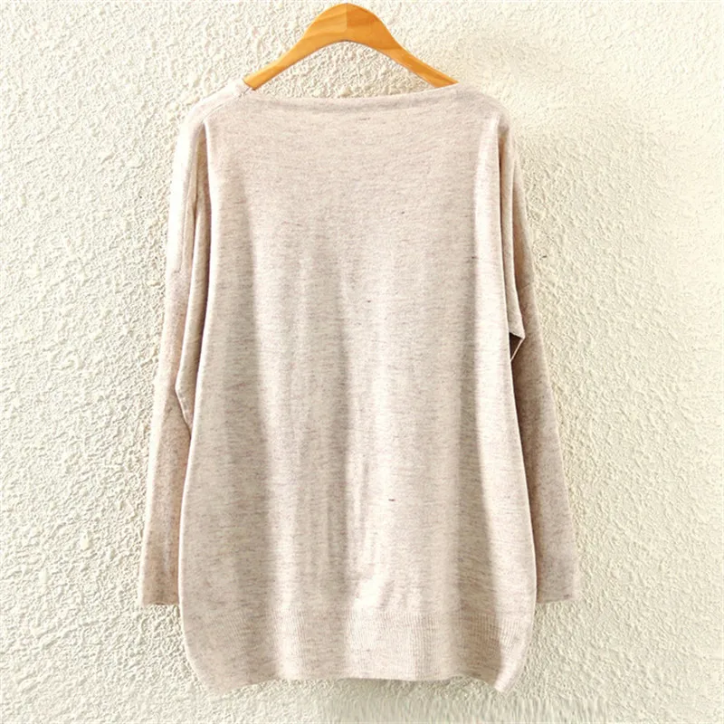 Женский вязаный свитер с рукавами летучая мышь | Женская одежда