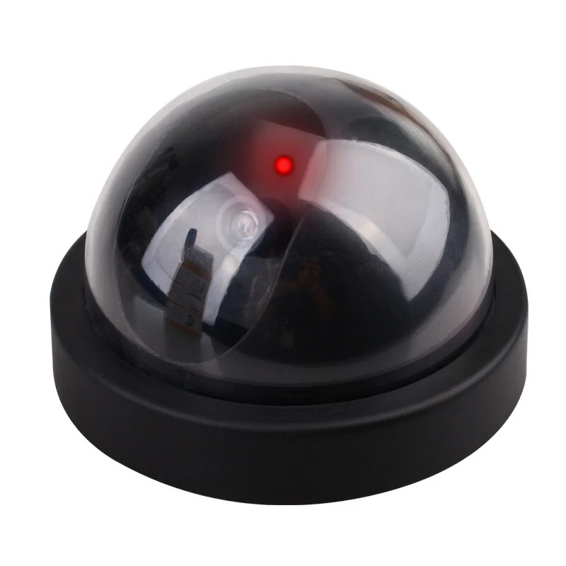 

Smart Indoor/Outdoor Dummy Surveillance Camera Home Dome Waterproof Fake CCTV Security Camera With Flashing Red LED Lights