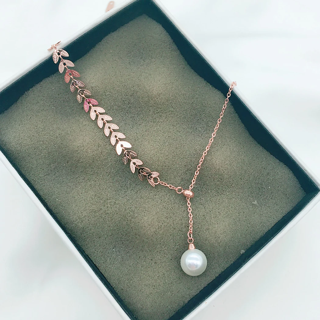 Женское Ожерелье регулируемое простое ожерелье с подвеской из искусственного