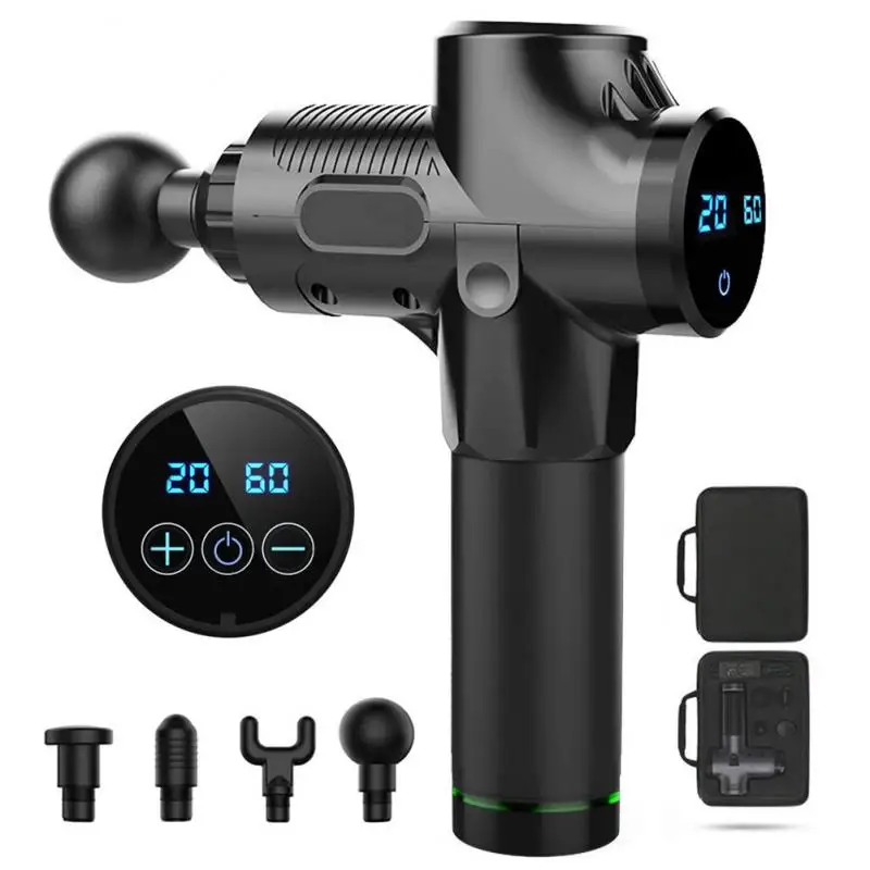 

1200-3300r/min Muscle Massage Gun Deep Tissue Massager Fascia Gun Exercising Muscle Pain Relief Body Slimming Shaping