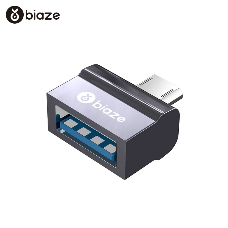 Biaze OTG адаптер кабель с разъемами микро usbи USB конвертер 2 0 для samsung Xiaomi Android телефон