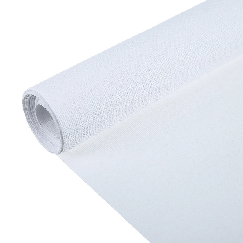 

200x40cm Stretched Artist Blank Canvas Roll For Painting Cotton Oil Painting Canvas Art Supplies For School Students Practice