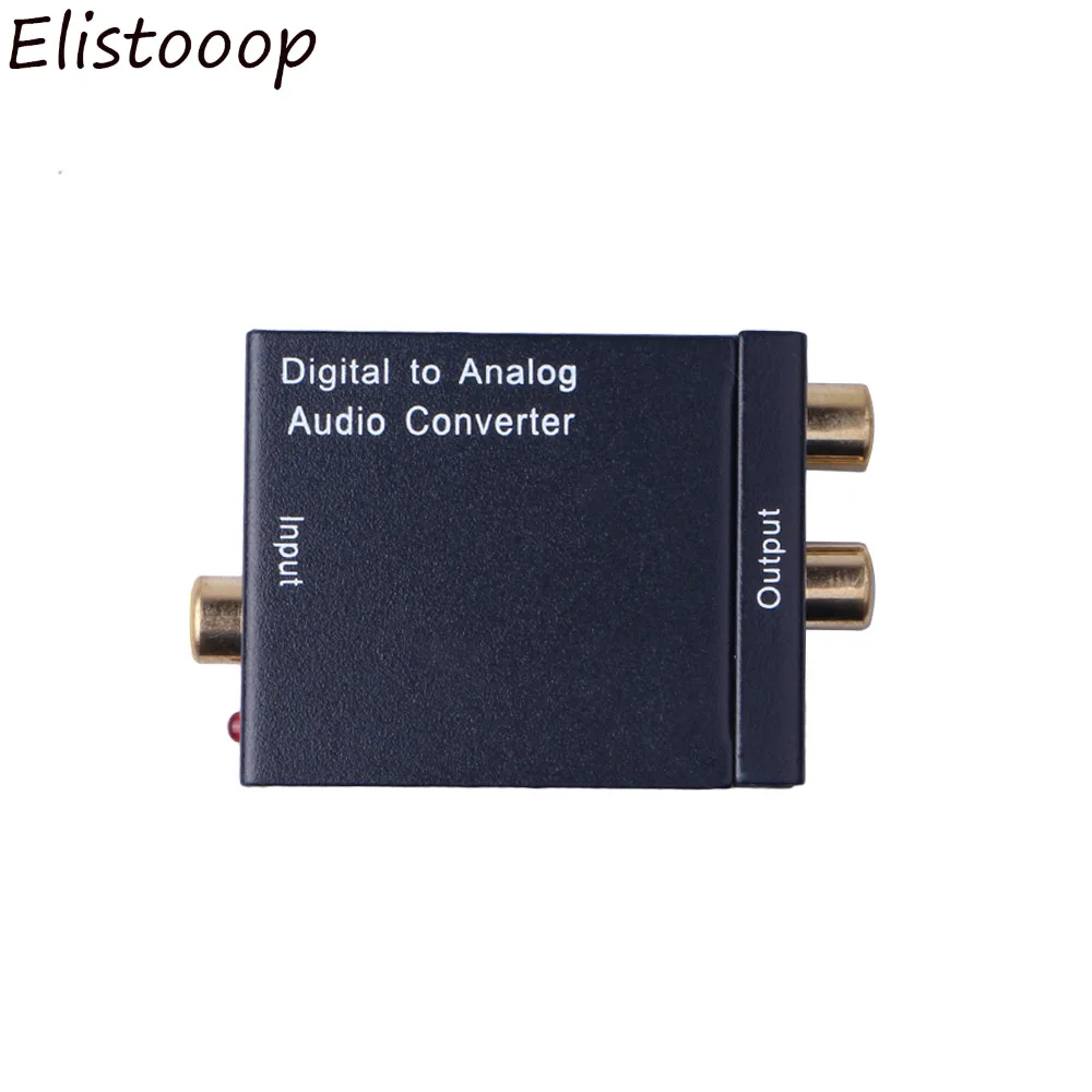 Портативный Цифровой оптический коаксиальный преобразователь сигнала Toslink в