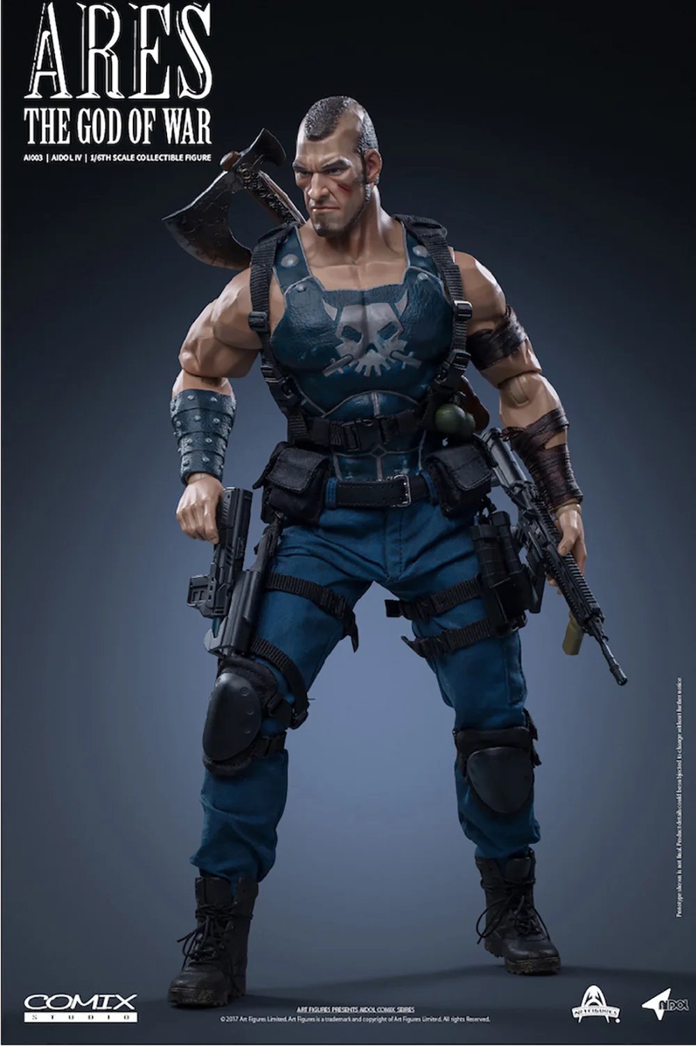 

In Stock 1/6 Scale Art Figures (Ai-4) Aidol 4 Male Soldier Gladiator ARES Movable Action Figure Model Doll for Fans Collection