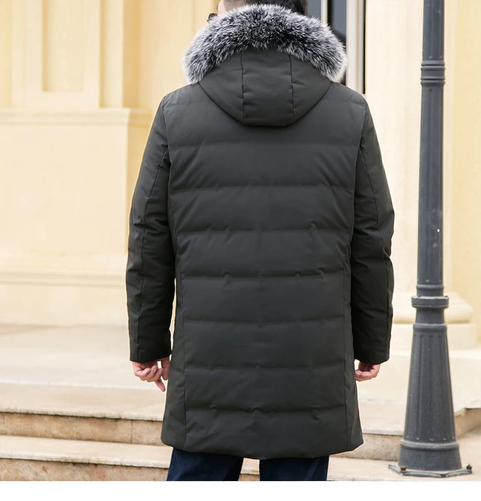 Плюс Размеры 5XL 6XL 7XL осень-зима пуховик Для Мужчин's Куртка–пуховик на 90% белом утином пуху Для Мужчин's Parker теплая куртка-пуховик