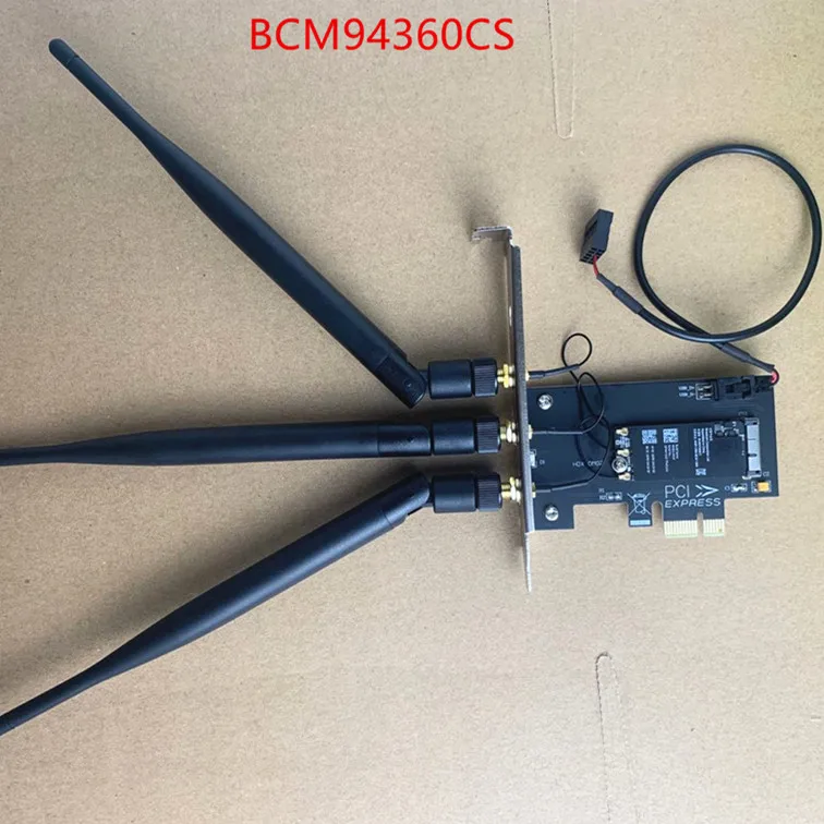 Новая Двухчастотная сетевая карта bcm943602cdp bcm94360CD 802.11ac PCI-E адаптер беспроводная |