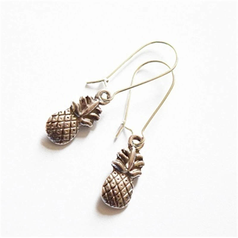 

Милые Ретро антикварные серьги-подвески в виде ананаса