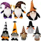 2022 Хэллоуин гном волшебник паук шведский томте ниссе плюшевый ручной работы фермерский дом Кухня Многоуровневый поднос украшения оптовые продажи