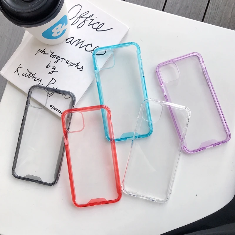 Акриловый Жесткий ПК + Мягкий ТПУ для Galaxy Note 10 S10 A70 A10 A40 A20 A50 чехол IPhone 11 Pro Max XS MAX XR X 8