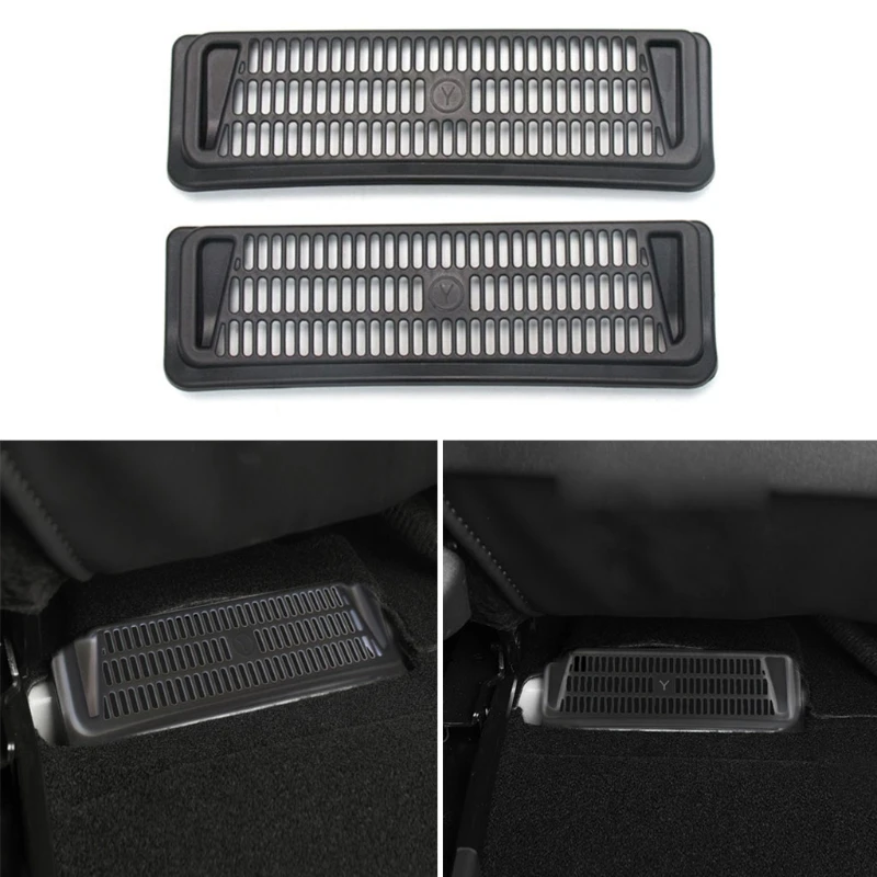 

Tesla Model Y 2017-2020 Under Seat Air Vent Anti-blocking Dust Cover Accessories