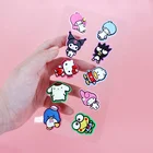 10 шт. в упаковке модный Амин игра персонаж 3D обуви Croc шармы аксессуары украшения для Croc Sanrio Pokemons дети массовый набор