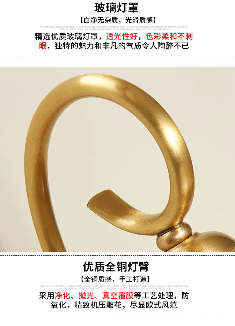 European Outdoor Wall Lamp Brass Waterproof American Balcony Corridor Courtyard Outdoor Villa Door External Wall Gold Wall Light