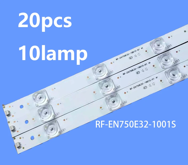 

20 шт./лот 10 лампы Новый оригинальный ЖК-дисплей световые полосы для RF-EN750E32-1001S-01