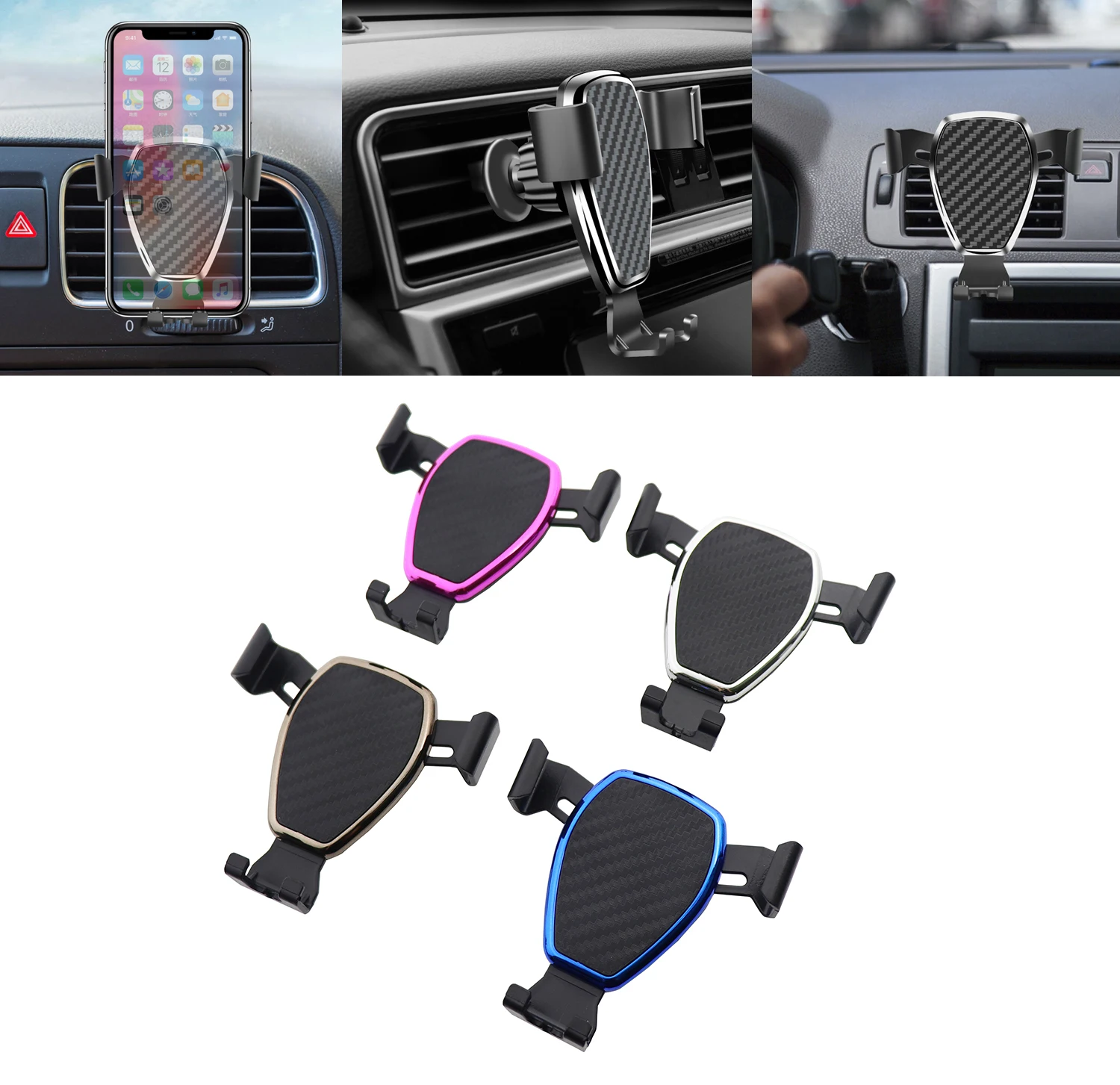 Гравитационный Автомобильный держатель для телефона из - Цена: 295,36 руб.