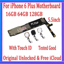 100% оригинальная материнская плата для iphone 6 plus 5 дюйма с Touch ID/без