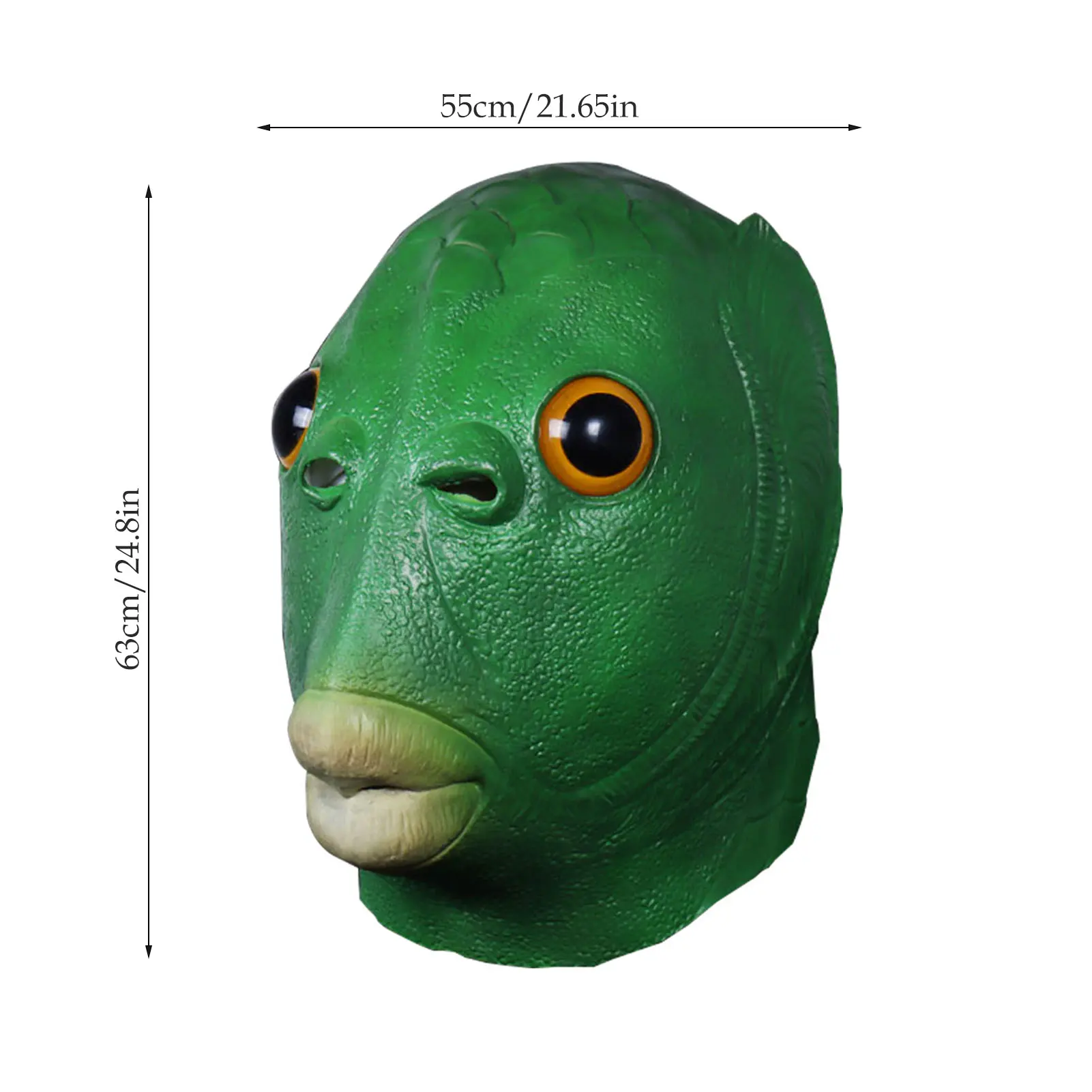 

Animal Headgear Safe Non-toxic Face Cover Performance Prop Toys Green Billed Fish Cospaly Tool For Children