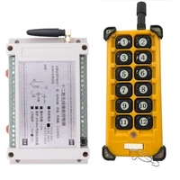 3000m ac220v 12ch radio controller rf wireless remote control overhead travelling crane system receiver number transmitter