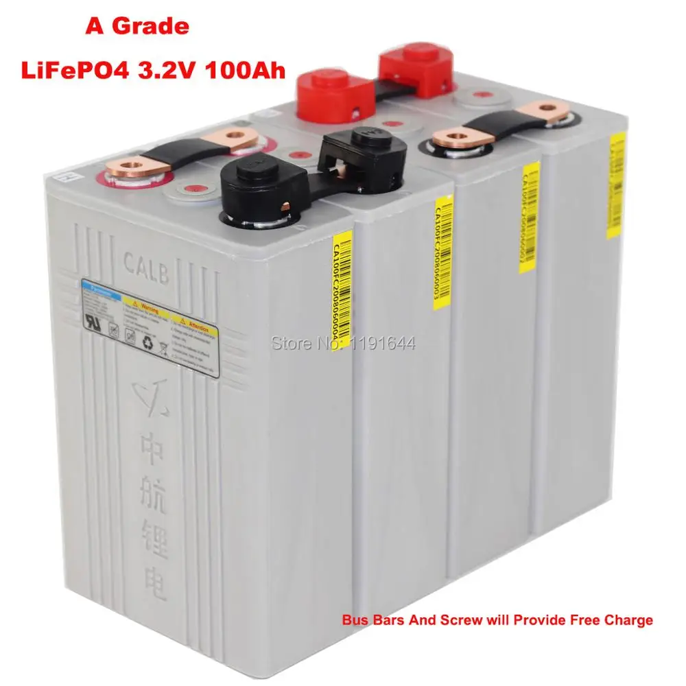 4 шт./лот A класс CALB 3 2 V LiFePO4 100Ah CA100 пластиковый корпус батарея Макс 3C разрядка для 12V