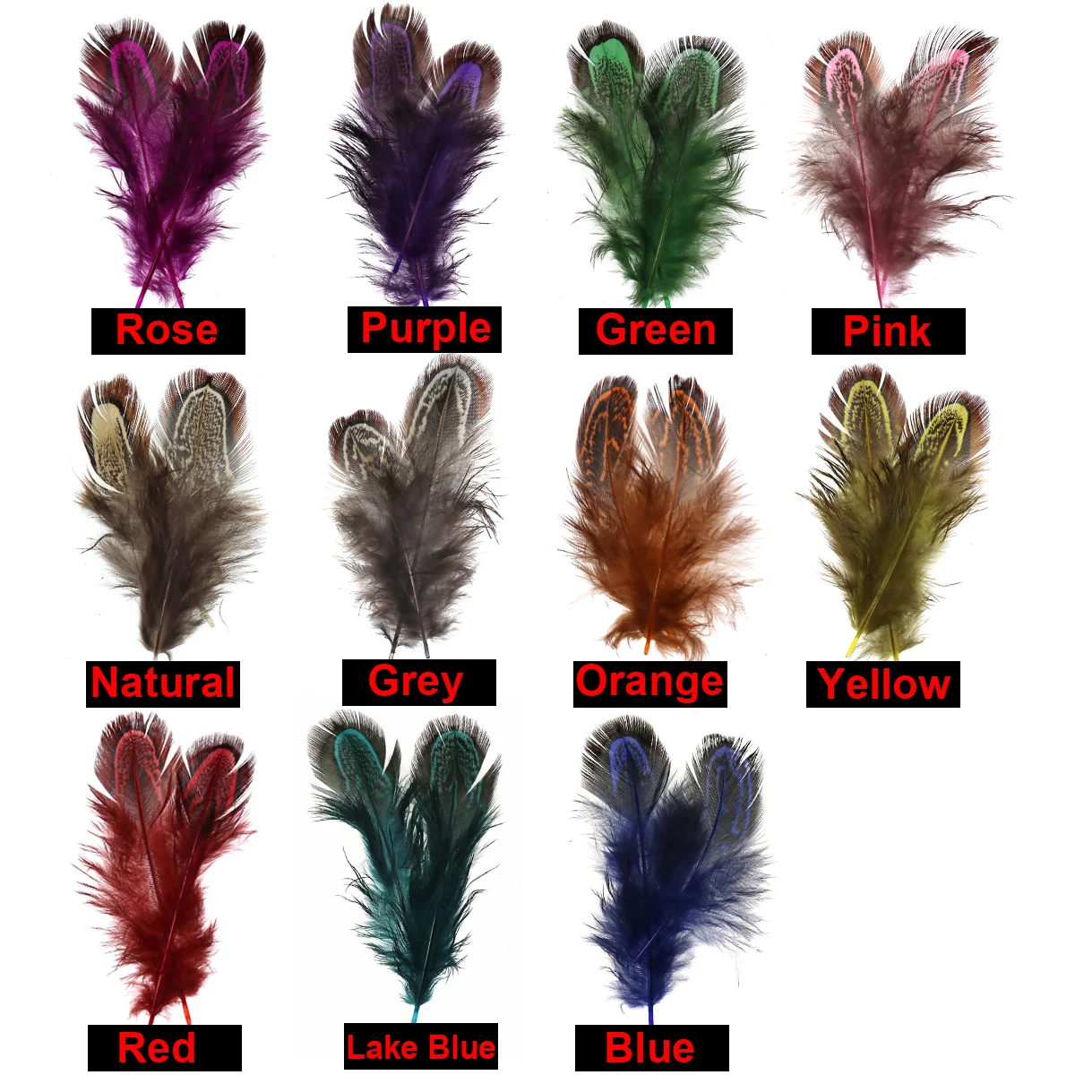 Bimoo 100 шт./упак. муха завязывание Partridge перо Caddis летающие крылья мягкие Hackle мокрые мушки соленой воды тройные Крючки материалы для связывания