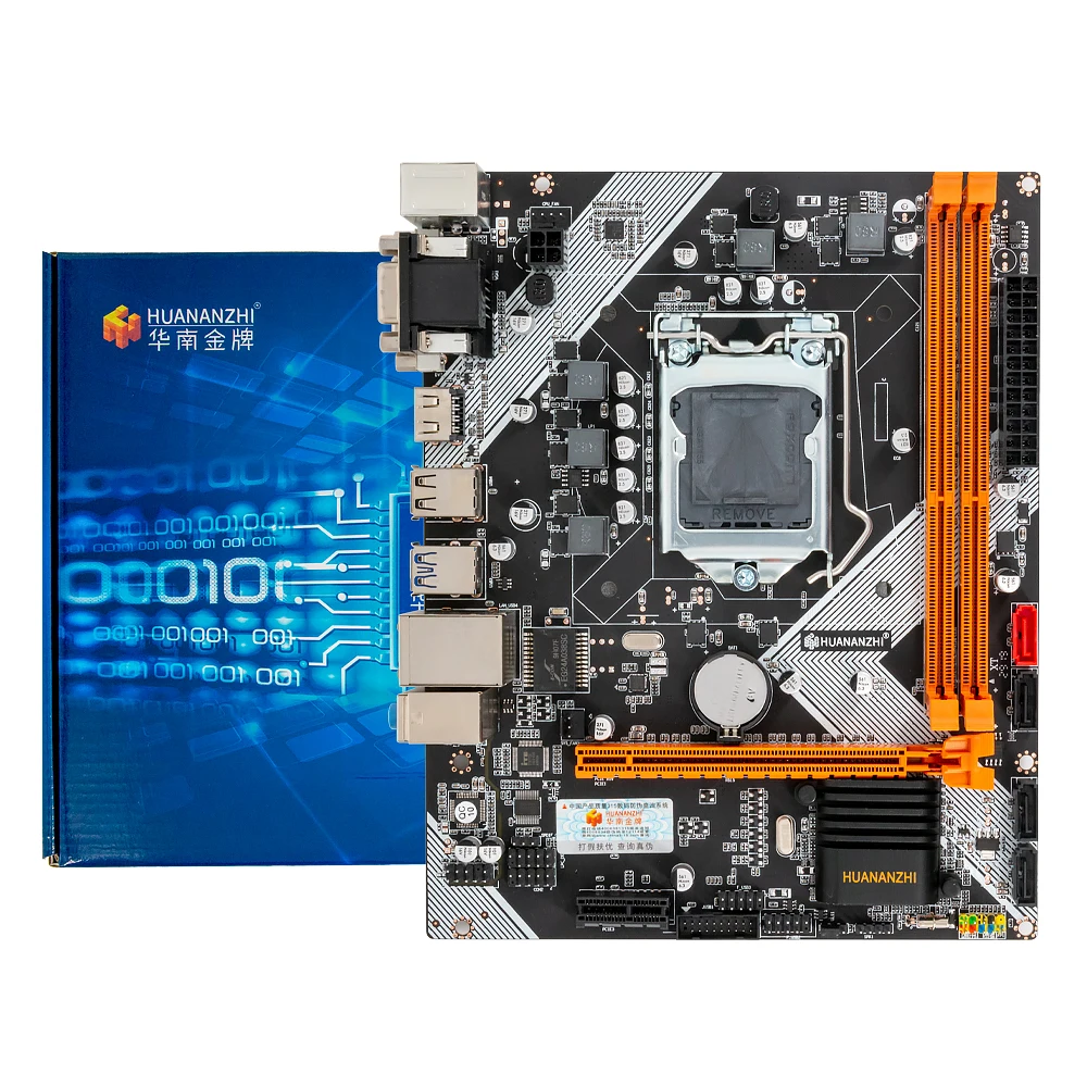 Huanan Zhi B75 M-ATX материнская плата B75 для Intel LGA 1155 i3 i5 i7 E3 DDR3 1333/1600 МГц 16 Гб SATA3.0 USB3.0 PCI-E VGA HDMI