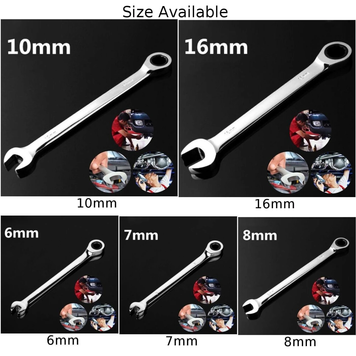 

Hot Sale 72 Teeth Dual-use Metric Fixed Head Ratcheting Wrench Spanner Hand Tool Strong And Practical