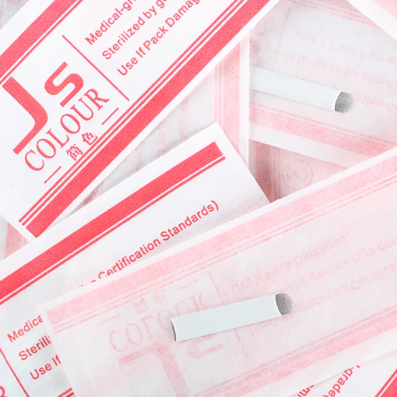 20 штук мануального татуажа бровей игла для изогнутые Flex U 7/9/11/12/14/16/17/18/21 шпильки