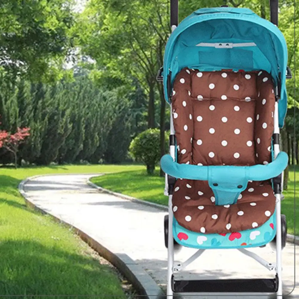 

Baby Infant Dot Stroller Seat Cushion Pushchair Pram Car Soft Mattresses Baby Carriages Seat Cotton Pad Stroller Cotton Mat Pad