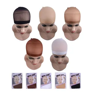 2 Pieces/Pack Wig Cap Hair net for Weave  Hairnets Wig Nets Stretch Mesh Cap for Making Wigs Free Si in India
