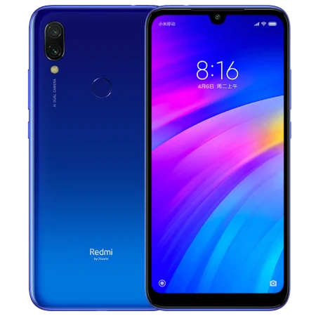 Смартфон Redmi Note 7 с глобальной прошивкой, 4 ГБ, 64 ГБ, Восьмиядерный процессор Snapdragon 660, 4000 мА/ч, 48мп, две камеры, 6,3 дюйма, полноэкранный, Note7 - Комплект: blue